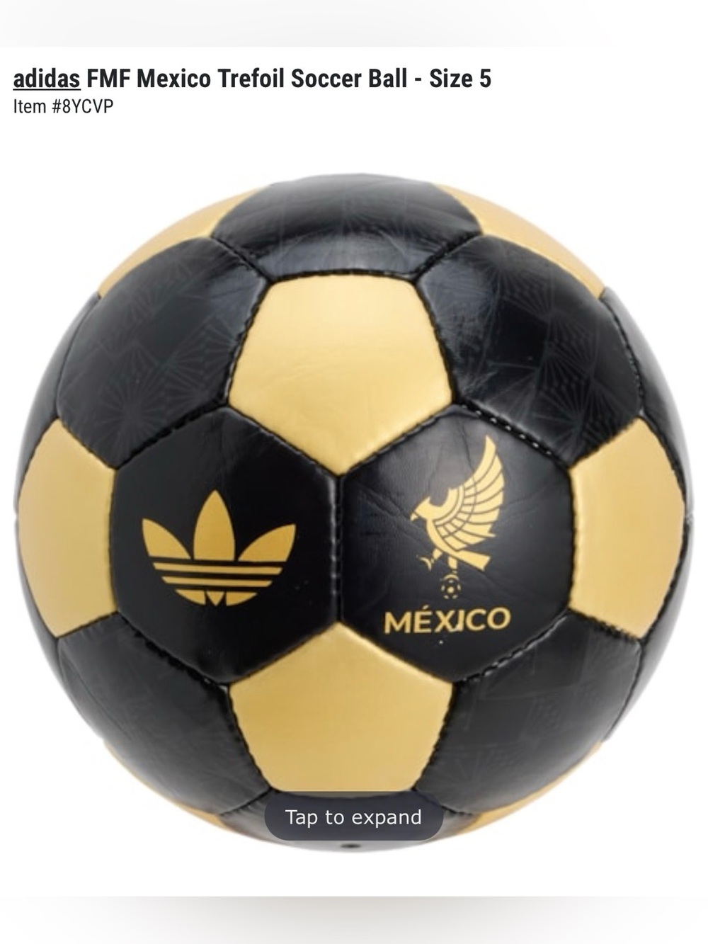 ADIDAS FMF Mexico Trefoil Soccer Ball - Size 5
